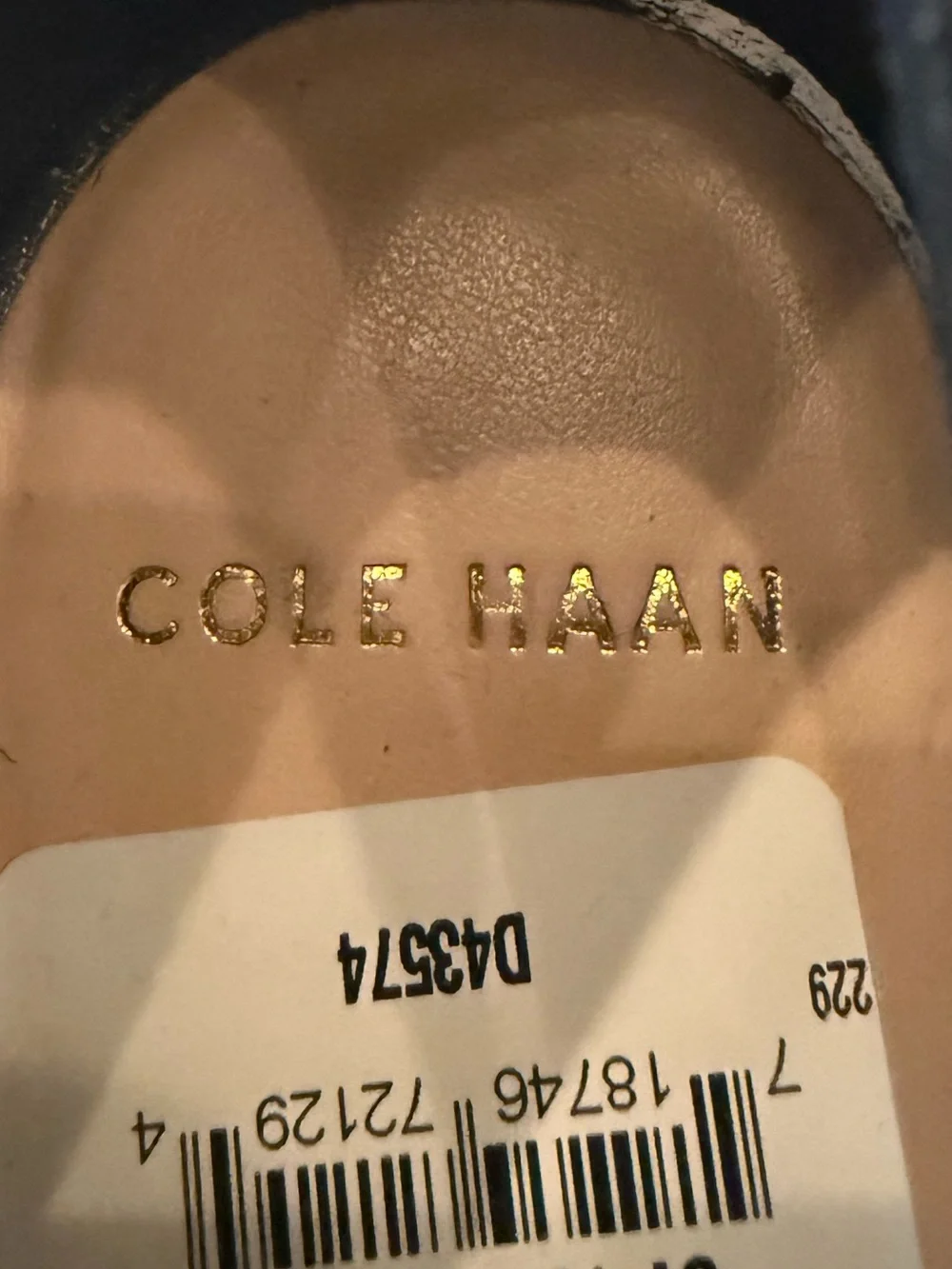 Cole Haan Black Peep-Toe Heels